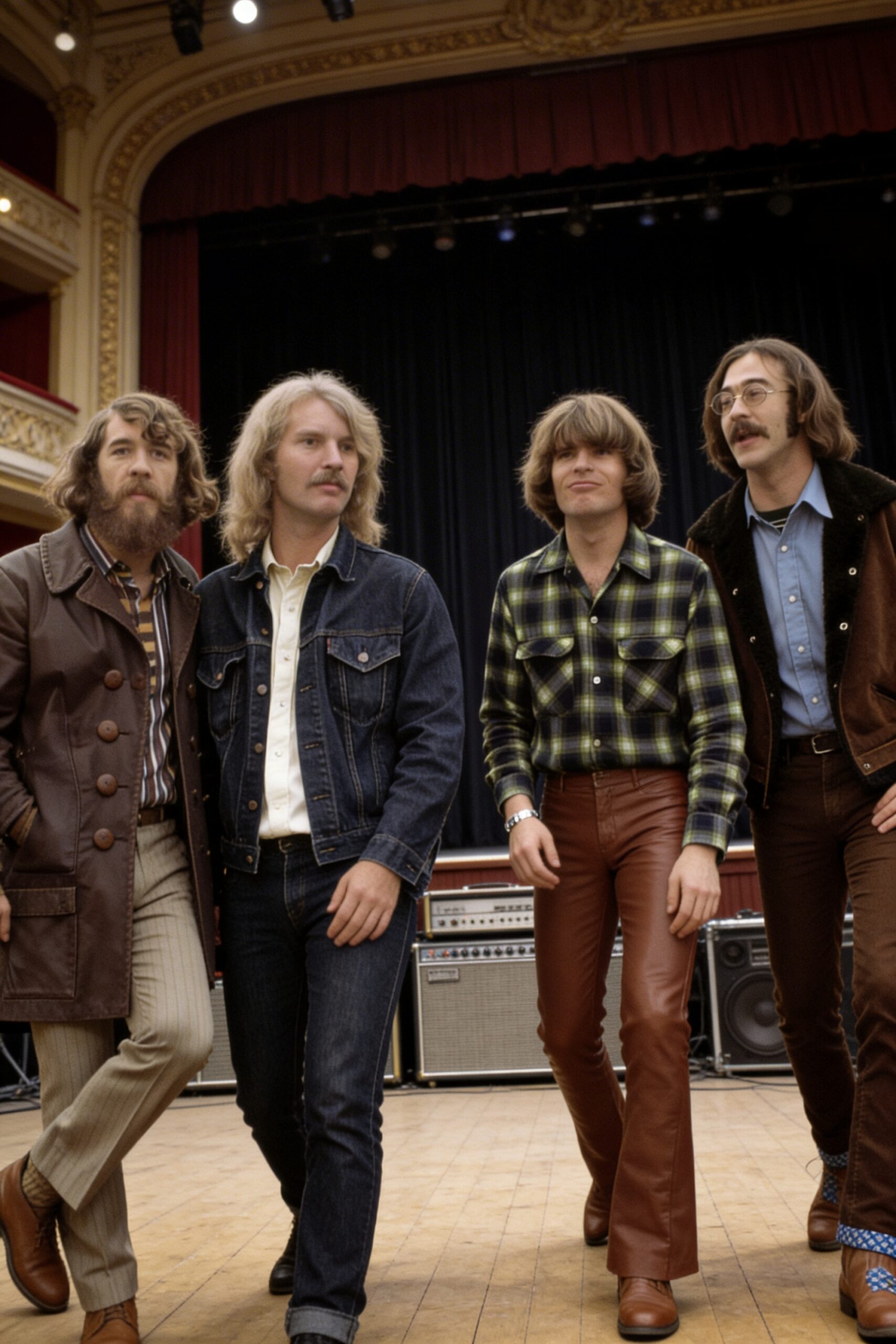 Creedence Clearwater Revival's seven-minute rock masterpiece "Ramble Tamble" opening the 1970 album Cosmo's Factory with intense tempo shifts