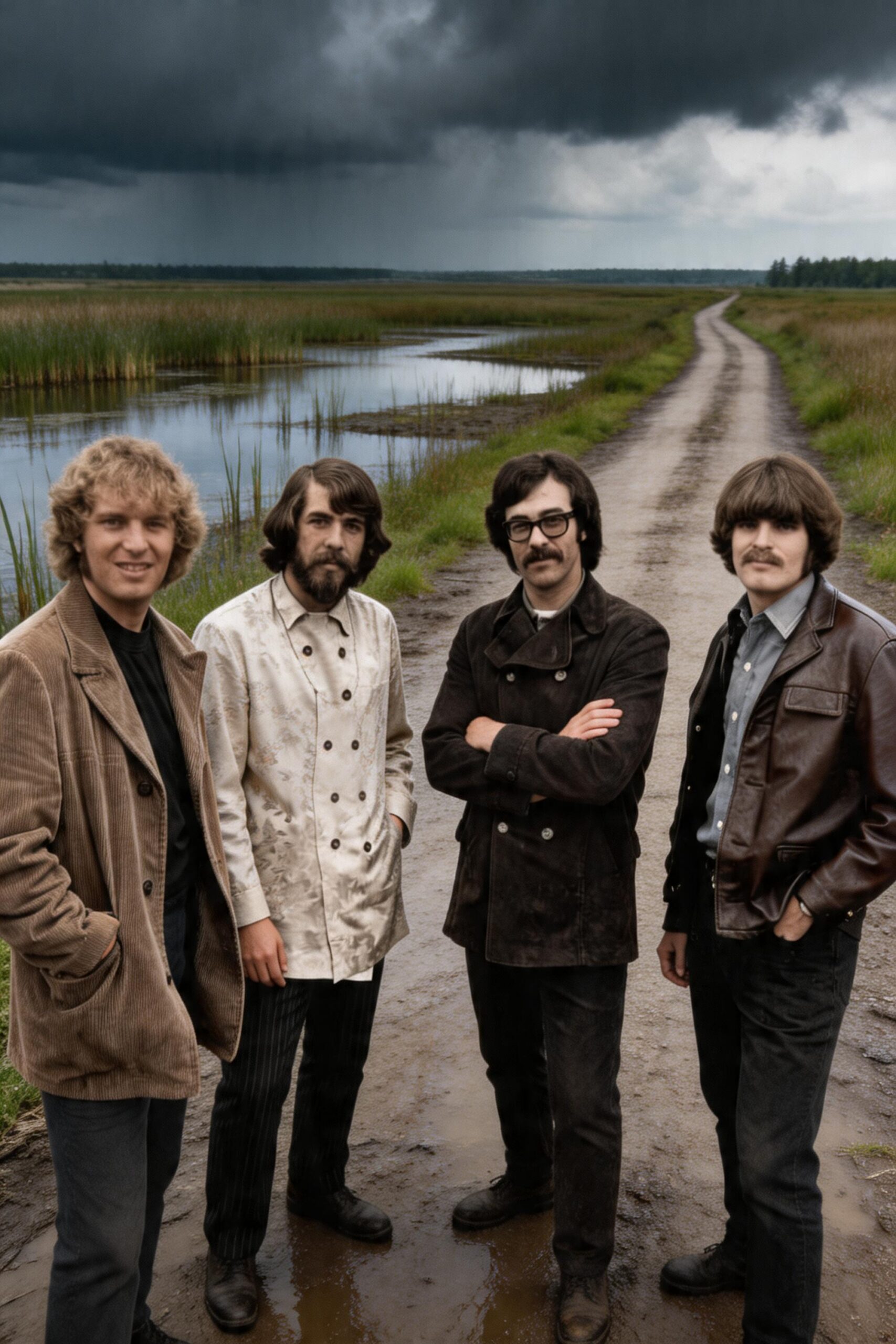The transitional 1967 single "Porterville", originally released under The Golliwogs before being featured on Creedence Clearwater Revival's 1968 debut album